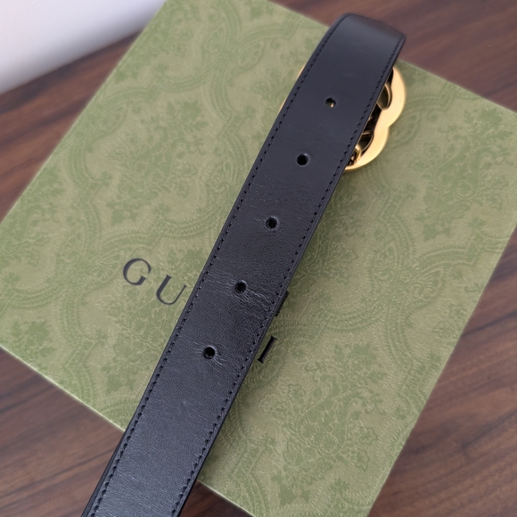 Black Gucci Belt Marmont with Box - Picture 6 of 9